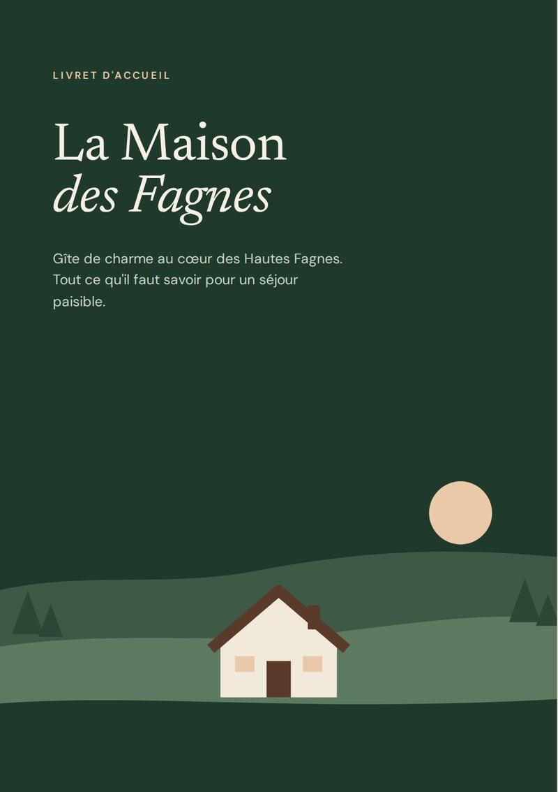 Couverture du livret d'accueil d'exemple